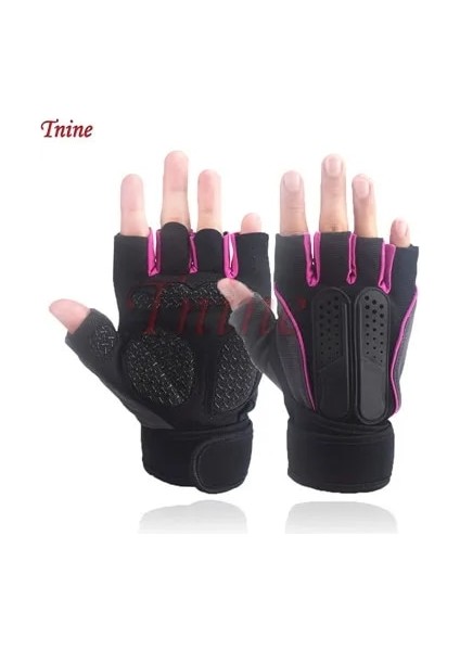 Pembe Eldiven Stili M Beden Yüksek Li Spor Halter Eldivenleri El Pedleri Kaymaz Bilek Egzersiz Eğitimi Spor Eldivenleri Erkekler ve Kadınlar Için Dambıl (Yurt Dışından)