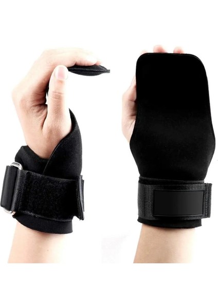 Siyah Stil 1 Çift Ağırlık Kaldırma Kavrama Kancaları Kaldırma Kancası El-Bar Fitness Bilek Kayışları Ağır Hizmet Çekmeceleri Güç Sapları Egzersiz Kancası (Yurt Dışından)