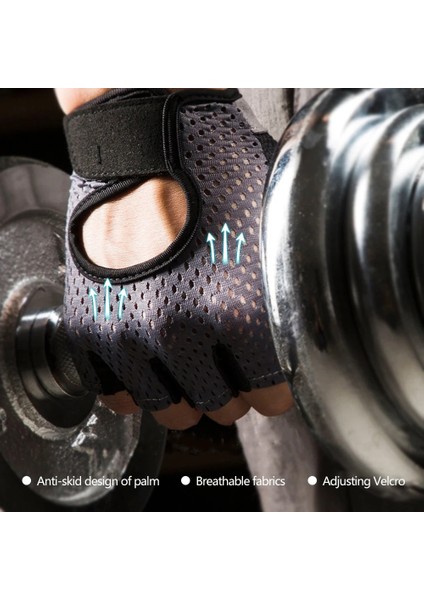 No.1 Tarzı S Beden 1 Çift Profesyonel Spor Salonu Fitne Eldiven Kadın Erkek Crossfit Egzersiz Vücut Geliştirme Eğitimi Ince Nefes Kaymaz Yarım Parmak Eldiven (Yurt Dışından) indirimleri