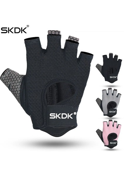 Mavi Stil Xl Beden Skdk Yarım Parmak Elastik Spor Salonu Eldivenleri Silikon Kaymaz Nefes Alabilir Vücut Geliştirme Egzersiz Crossfit Eldiven Guantes Gimnasio (Yurt Dışından) indirimleri