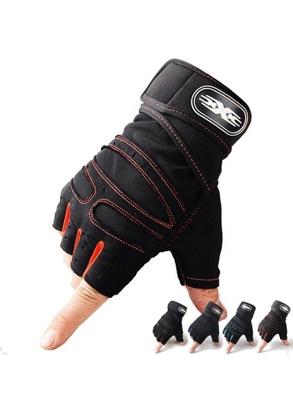 Kırmızı Stil M Beden M-Xl Spor Eldivenleri Ağır Spor Egzersiz Ağırlık Kaldırma Eldivenleri Vücut Geliştirme Eğitimi Spor Fitness Eldivenleri Crossfit Ekipmanları (Yurt Dışından) modelleri