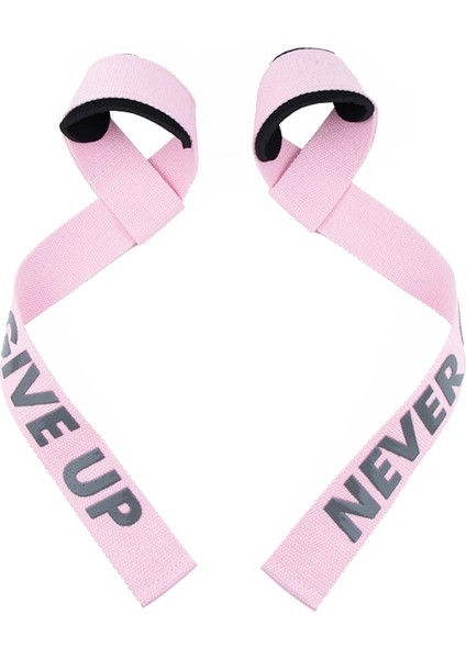Pembe3 Tarzı Fitness Ağırlık Kaldırma Askıları Spor Salonu El Sapları Deadlifts Yastıklı Neopren Halter Vücut Geliştirme Güç Kaldırma Kuvvet Antrenmanı (Yurt Dışından)