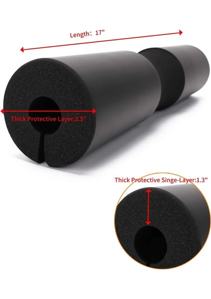 Kapak Bezi Pembe Tarzı Squat Pad - Squats Için Köpük Halter Pedi Yastık, Lunges & Kalça Thrusts Için Bar Dolgusu - Standart Olimpik Ağırlık Bar Pad (Yurt Dışından)