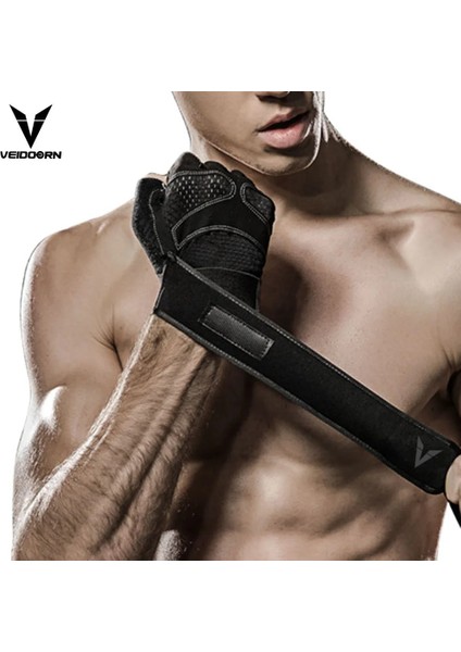 NEW5610 Siyah Stil Xl Beden Veidoorn Profesyonel Ağırlık Kaldırma Spor Salonu Egzersiz Eldivenleri Nefes Alabilir Egzersiz Eğitimi Spor Eldiven Spor Bisiklet Kadın Erkek (Yurt Dışından) fiyatları