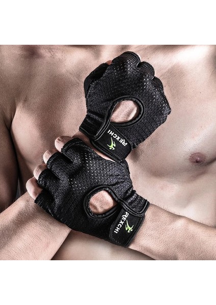 XG31 Siyah Stil M Beden Profesyonel Spor Salonu Fitness Eldivenleri Güç Ağırlık Kaldırma Kadın Erkek Crossfit Egzersiz Vücut Geliştirme Yarım Parmak El Koruyucu (Yurt Dışından) indirimleri