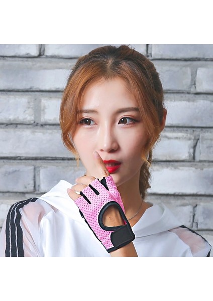 Pembe Tarzı L Beden 1 Çift Erkek Kadın Spor Salonu Yarım Parmak Spor Fitness Egzersiz Eğitimi Bilek Eldivenleri Kaymaz Direnç Halter Eldivenleri (Yurt Dışından) fiyatları