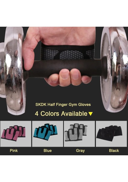 Gri Tarzı M Beden Skdk Kaymaz Spor Eldivenleri Nefes Alabilir Yarım Parmak Spor Eldivenleri Crossfit Egzersiz Dambıl Eğitim Spor Eldivenleri Egzersiz Eldivenleri (Yurt Dışından) indirimleri
