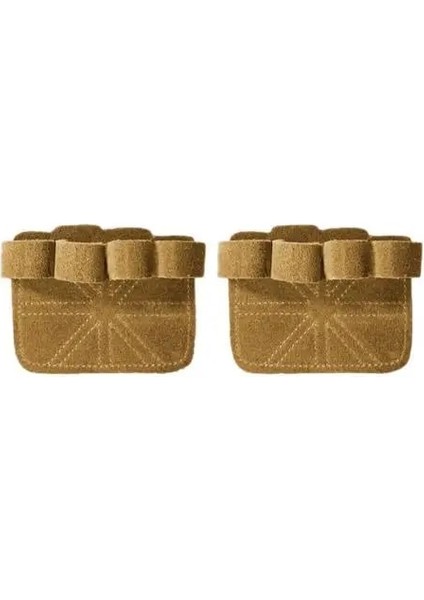 Açık Kahverengi Tarzı L Beden Egzersiz Kavrama Pedi Unisex Kaymaz Spor Eldivenleri El Koruyucu Dişli Halter Fitness Ekipmanları Için Yarım Parmak Sapları Eldiven (Yurt Dışından)
