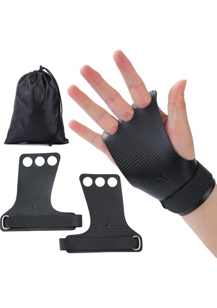 No Delik Siyah Stil L Beden Halter Kettlebells Jimnastik Egzersiz Equipmento Için Karbon El Kavrama Crossfit Aksesuarları Taşıma Çantası ile Guantes (Yurt Dışından) fiyatları