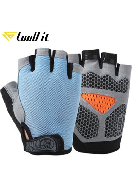 B Tipi - Gök Mavisi Stili M Beden Coolfit Nefes Alabilir Spor Eldivenleri Silikon Palmiye Boş Sırt Spor Eldivenleri Halter Egzersiz Dambıl Crossfit Vücut Geliştirme (Yurt Dışından)