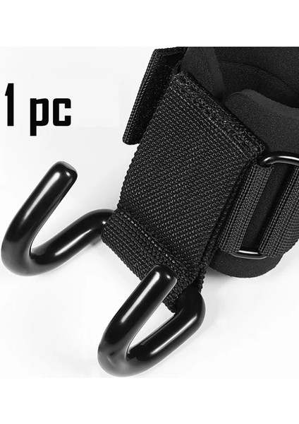 1 Adet Siyah B Stili Ağırlık Kaldırma Kancaları Spor Salonu Fitness Seti Halter Bilek Kayışları Ağır Hizmet Tipi Pull-Up'lar Yastıklı Egzersiz Kancası ile Güç Kaldırma Sapları (Yurt Dışından)