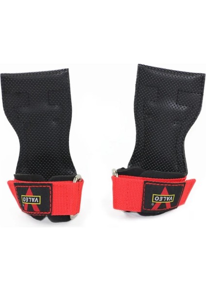 Kırmızı Stil Valeo Bir Çift Ağırlık Kaldırma Eldivenleri Yatay Bar Spor Salonu Crossfit Fitness Halter Halter Dambıl Deri Eldiven (Yurt Dışından) fırsatları