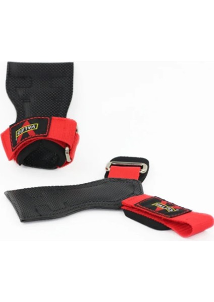 Kırmızı Stil Valeo Bir Çift Ağırlık Kaldırma Eldivenleri Yatay Bar Spor Salonu Crossfit Fitness Halter Halter Dambıl Deri Eldiven (Yurt Dışından) indirimleri