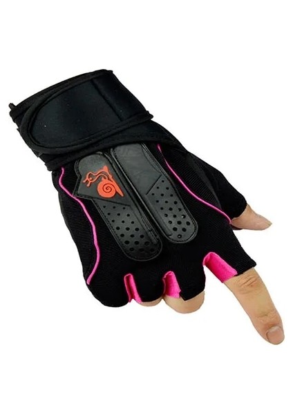 Pembe Tarzı L Beden Weight Lifting Gloves Long Wrist Support With Anti Slip Palm Protection Great Grip For Fitness Bodybuilding Powerlifting (Yurt Dışından)