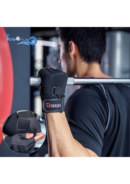 ST-0017-1 Stili M Beden Yenı Spor Eğitimi Fitness Eldivenleri Yarım Parmak Ağırlık Kaldırma Eldiveni Nefes Alabilir Kaymaz Dambıl Yatay Bar Eğitim Eldivenleri (Yurt Dışından) fırsatları