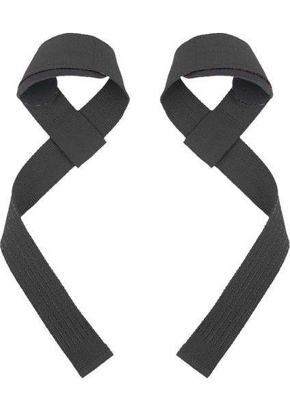 Siyah Sapanlar Tarzı Weight Lifting Hand Wrist Belt Gym Lifting Straps Fitness Wrist Wrap Bodybuilding Dumbbell Barbell Exercise Training Power (Yurt Dışından)