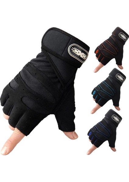 Açık Mavi Stil L Beden Gym Gloves Sports Exercise Weight Lifting Gloves Body Building Training Sport Fitness Gloves Men Women For Fiting Cycling (Yurt Dışından) fiyatları