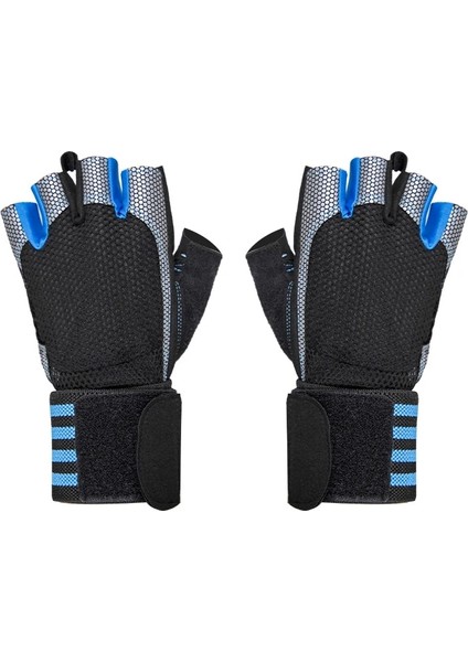 Açık Yeşil Tarzı M Beden 1 Çift Kaymaz Spor Salonu Yarım Parmak Bracers Eldiven Bisiklet Halter Spor Erkek Kadın Egzersiz Fitness Ekipmanları Aksesuarları (Yurt Dışından)