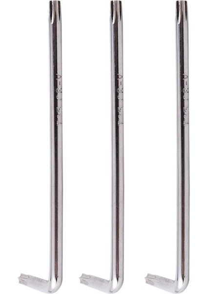 3x Uzun Kol Kurcalamaya Dayanıklı Torx Yıldız Anahtar Anahtarı Gümüş, T25 100MM (Yurt Dışından)