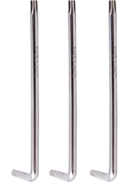 3x Uzun Kol Kurcalamaya Dayanıklı Torx Yıldız Anahtar Anahtarı Gümüş, T25 100MM (Yurt Dışından) fiyatları