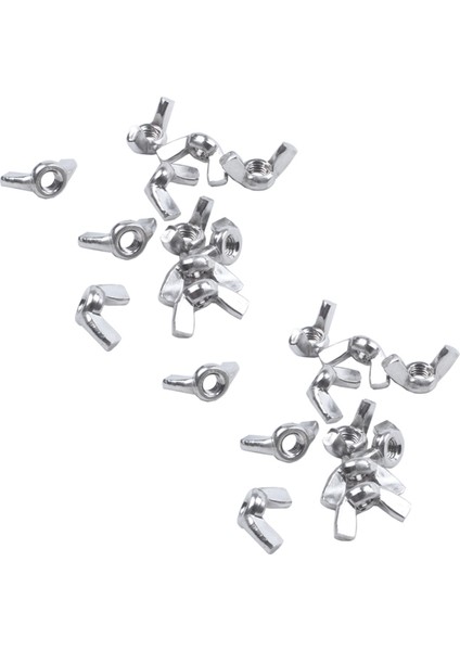 M6 Diş Çapı Paslanmaz Çelik Kanatlı Somun Kelebek Kanatlı Somunlar 20 Adet (Yurt Dışından) fiyatları