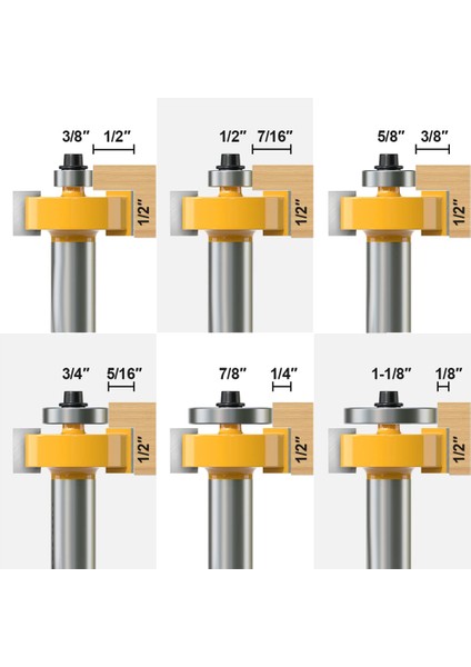 Rulman Setli 1/2 Inç Shank Rabbet Yönlendirici Ucu (Yurt Dışından) fırsatları