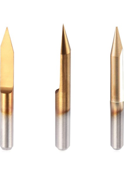 10 Adet Ucu Titanyum Kaplamalı Düz Tabanlı Caide Gravür Uçları (Yurt Dışından) indirimleri