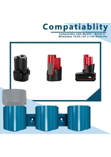 Ma-Kita/bos-Ch/milwauke 12V Tutucu Için 2 Adet Tutucu (Yurt Dışından) fırsatları