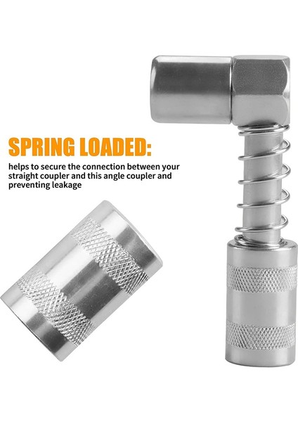 Kollu 4 Parça 90 Derece Gres Bağlayıcı Adaptörü, Kamyon Oto Veya Endüstriyel Kullanım Için 3 Çene Açılı Gres Montaj Aracı (Yurt Dışından) fırsatları