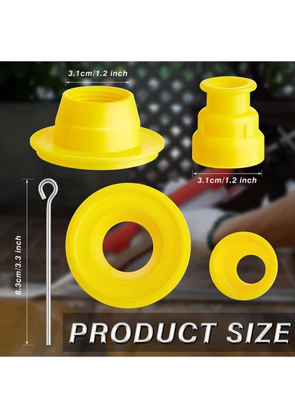 Namuny 19 Adet Kalafat Kaplama Sonlandırıcı Kiti Banyo Mutfak Kapıları Windows Lavabo Bağlantısı (Yurt Dışından)