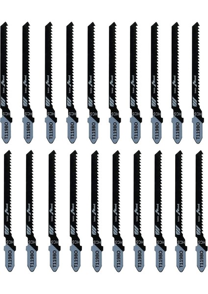 20 Parça T119BO 12 Tpı Çeşitli T-Şank Kaydırma Dekupaj Testere Bıçakları Seti (Yurt Dışından) fırsatları