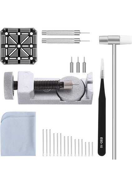 Saat Bandı Kayışı Alet Seti, 98'i 1 Bağlantı Sökücü, Ekstra 72 Adet Pimli Yaylı Çubuk Aracı, 15 Adet Kamalı Pimi, 1 Adet Tutucu, 1 Adet Kafa Çekiç, 1 Adet Cımbız, 1 Adet Kumaş (Yurt Dışından) fırsatları