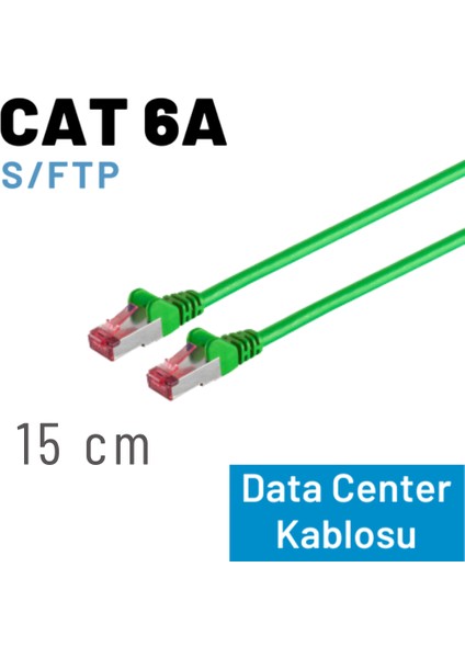 15 cm Cat 6A Kablo, S/ftp Ethernet Data Center Patch Kablo