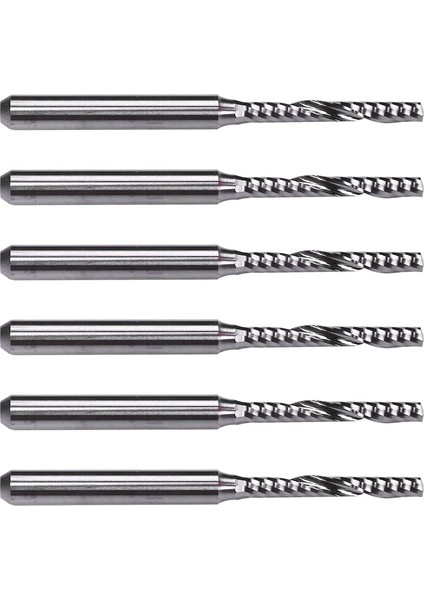 6x, 2mm x 15MM Karbür Tek Flüt Spiral Uçlu Freze Cnc Router Bit (Yurt Dışından) indirimleri