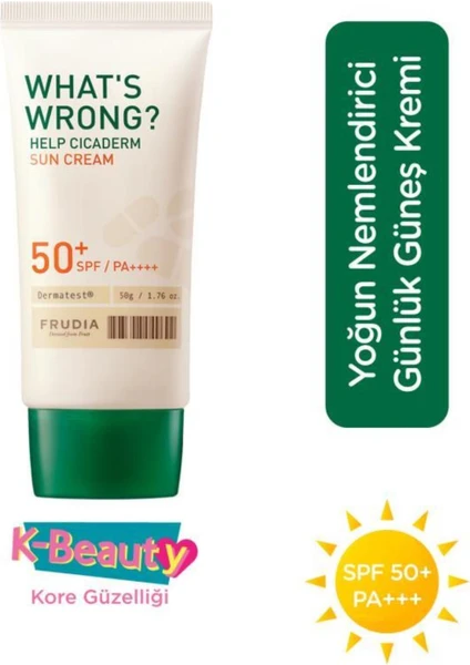 What's Wrong Cicaderm Güneş Kremi SPF50 50 G