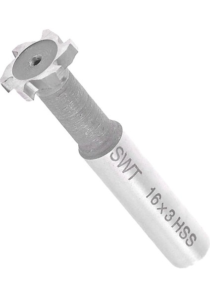 Hss 6 Flüt T Yuvası Kesici Uç Freze Takımı 16X3MM Gri + Gümüş (Yurt Dışından) fiyatları