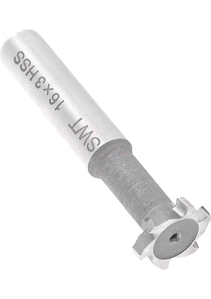 Hss 6 Flüt T Yuvası Kesici Uç Freze Takımı 16X3MM Gri + Gümüş (Yurt Dışından) modelleri