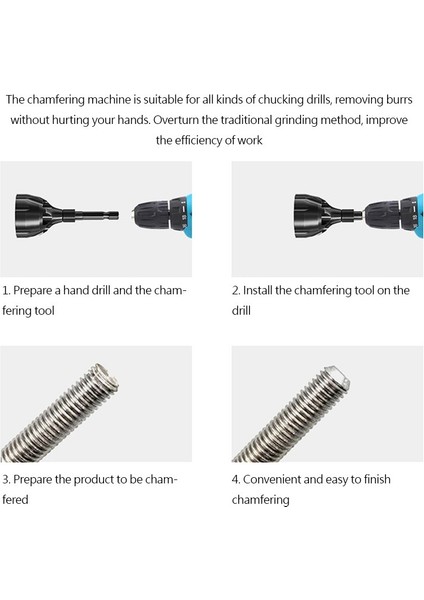 Çapak Alma ve Pah Kırma Aracı Diş Fileto Kırpma Aracı Çapak Alma Aracı 3-20MM Çapak Kaldırma Cıvata Aracı (Yurt Dışından) modelleri