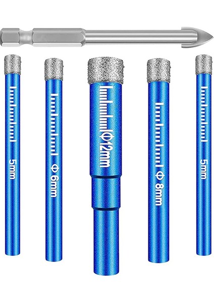 Namuny Kuru Elmas Matkap Uçları Seti Elmas Delik Testere Kiti ile 6 mm Hex Fayans Matkap Uçları Granit Erkek Porselen Karo Seramik (Yurt Dışından) fiyatları