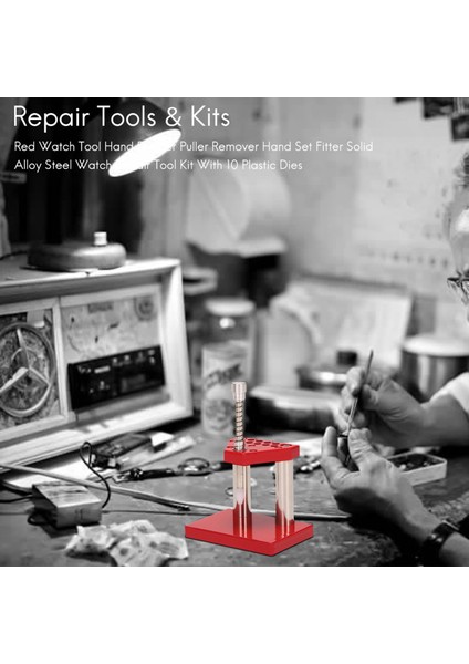 Kırmızı Izle Aracı El Piston Çektirme Sökücü El Seti Tesisatçısı Katı Alaşımlı Çelik Saat Onarım Aracı Kiti ile 10 Plastik Kalıplar (Yurt Dışından) fırsatları