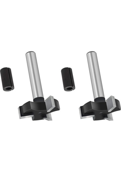 2x Cnc Spoilboard Yüzey Freze Uçları, 1/4 Inç Şaft 1 Inç Kesme Çapı, Döşeme Düzleştirme Yönlendirici Bit Planya Ucu (Yurt Dışından)