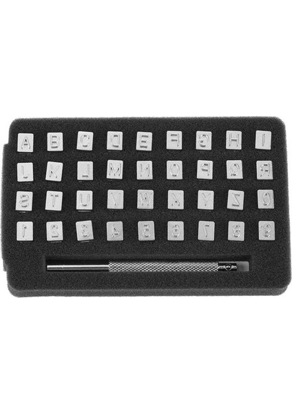 Kutu 36 Harf ve Sayı Damga Seti, Metal ve Ahşap Damgalama Zımbaları Için Metal Damgalama Aletleri 6mm (Yurt Dışından) indirimleri