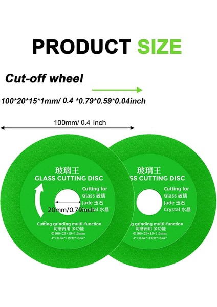 5'li Cam Kesme Diski Paketi, 4 Inç Taşlama Makinesi Için Diamond Testere Bıçakları, Elmas Kesme Diskleri (Yurt Dışından) fırsatları
