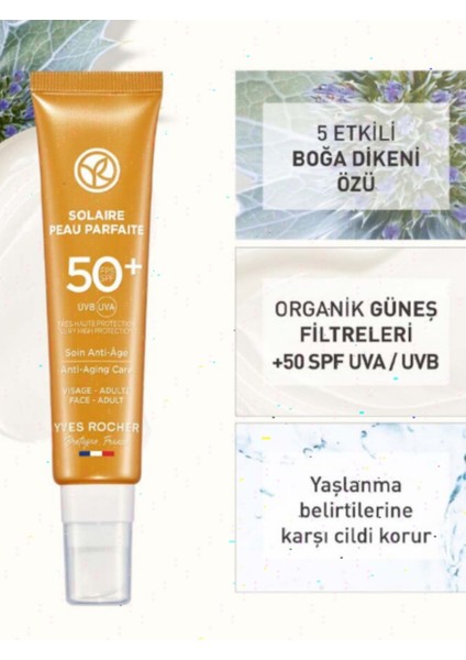 50 Spf Yaşlanma Karşıtı Güneş Kremi Solaire Peau Parfaite-40 ml