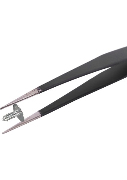 4x Art Rhinestones Kirpik Uzatma Düz ve Kavisli Cımbız Alet Seti-Siyah (Yurt Dışından) indirimleri