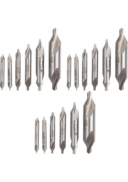 18 Pcs Hss Kombine Merkez Matkap Ucu Seti Havşa 60 Derece Açı 5/3/2.5/2/1.5/1 mm (Yurt Dışından)