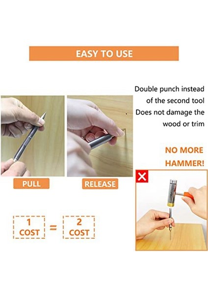 Parçalı Çift Kafalı Kombo Ayarlayıcı, Çift Uçlu 3/32 Inç ve 1/8 Inç Yay Seti, Çekiçsiz Set Punch (Yurt Dışından) fiyatları