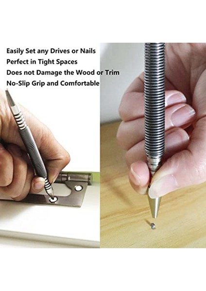 Parçalı Çift Kafalı Kombo Ayarlayıcı, Çift Uçlu 3/32 Inç ve 1/8 Inç Yay Seti, Çekiçsiz Set Punch (Yurt Dışından) indirimleri