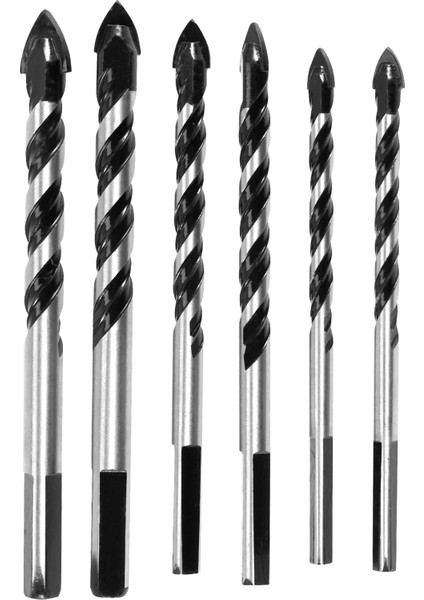 6pcs Seramik Karo Matkap Uçları, Cam, Tuğla, Beton, Ahşap Için Duvar Matkap Uçları Seti Duvar Aynası ve Seramik Karo Için Tungsten Karbür Ucu 6, 6, 8, 8,10,12MM (Yurt Dışından)