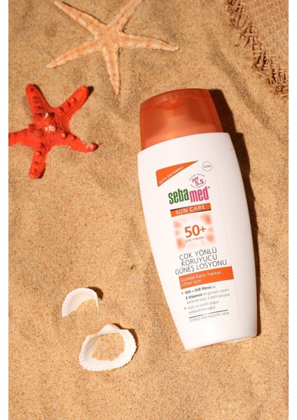 Sun Care 50+ Güneş Losyonu 150 ml Yüz Güneş Kremi